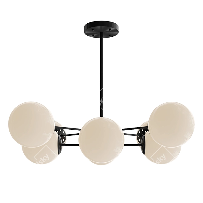 Elegant Modern Ceiling Lamp 3D model image 2