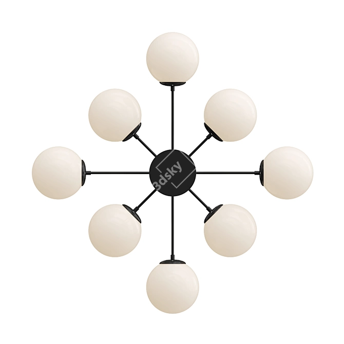 Elegant Modern Ceiling Lamp 3D model image 3