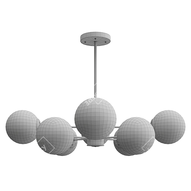 Elegant Modern Ceiling Lamp 3D model image 4