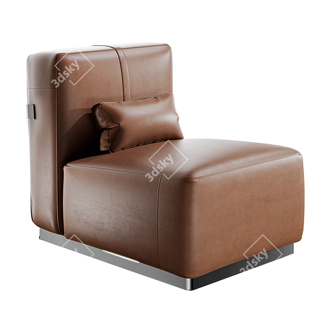 Modern Flexform A.B.C.D. Chair 3D model image 2