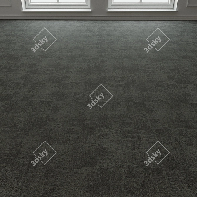 Modular Carpet Floor Tiles 3D model image 3