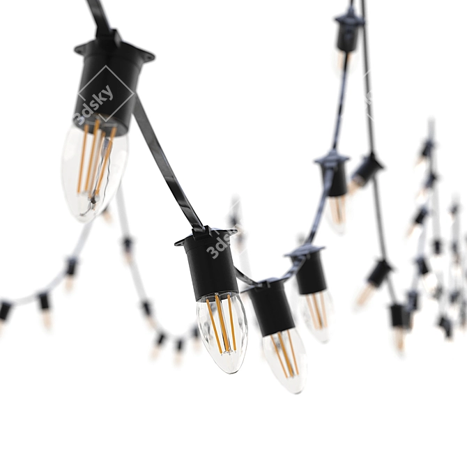 Adjustable Candle Garland Plugin 3D model image 2