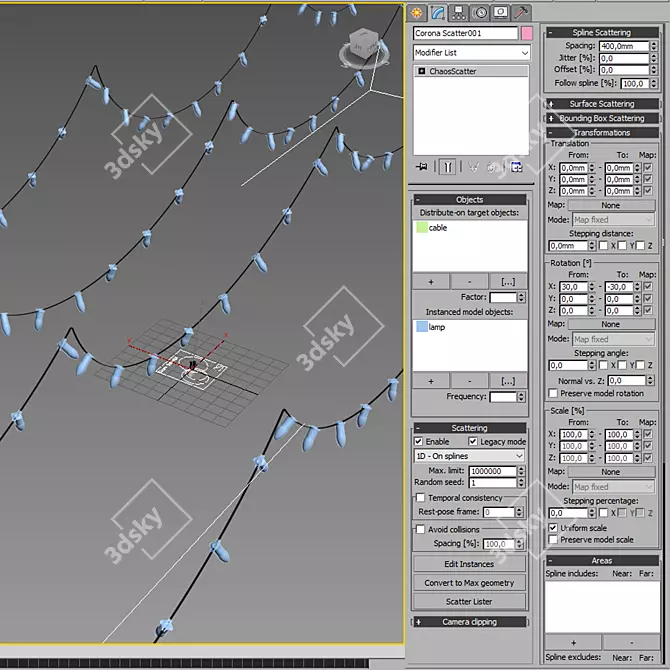 Adjustable Candle Garland Plugin 3D model image 6