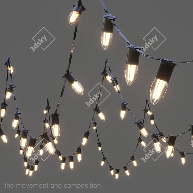 Adjustable Candle Garland Plugin 3D model image 8