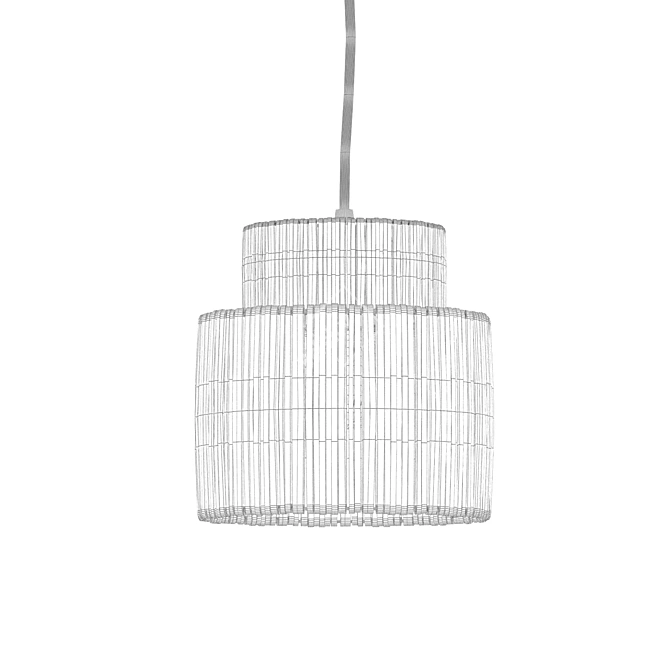 Hiskias Ethnic Pendant Light 3D model image 2