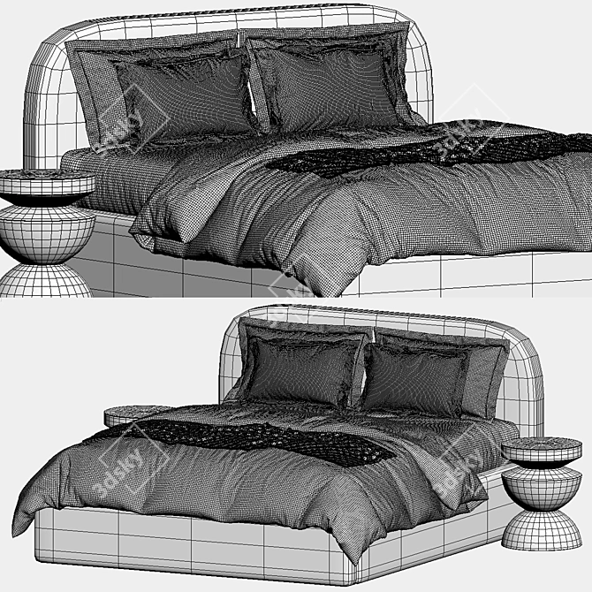 Divan.ru Kevia Bed 3D Model 3D model image 6