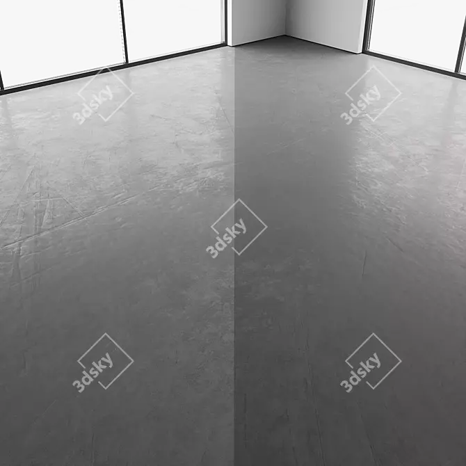 Seamless Concrete Flooring Texture 3D model image 4