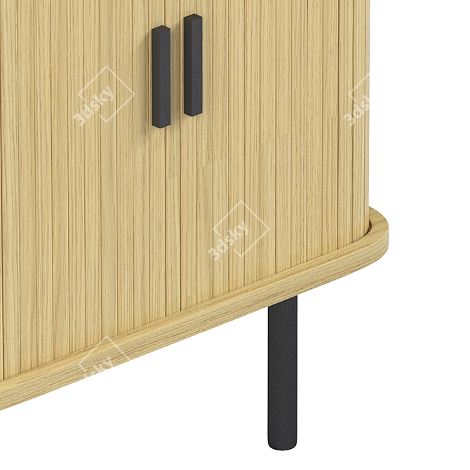 Riko Wood Bedside Table 3D model image 3