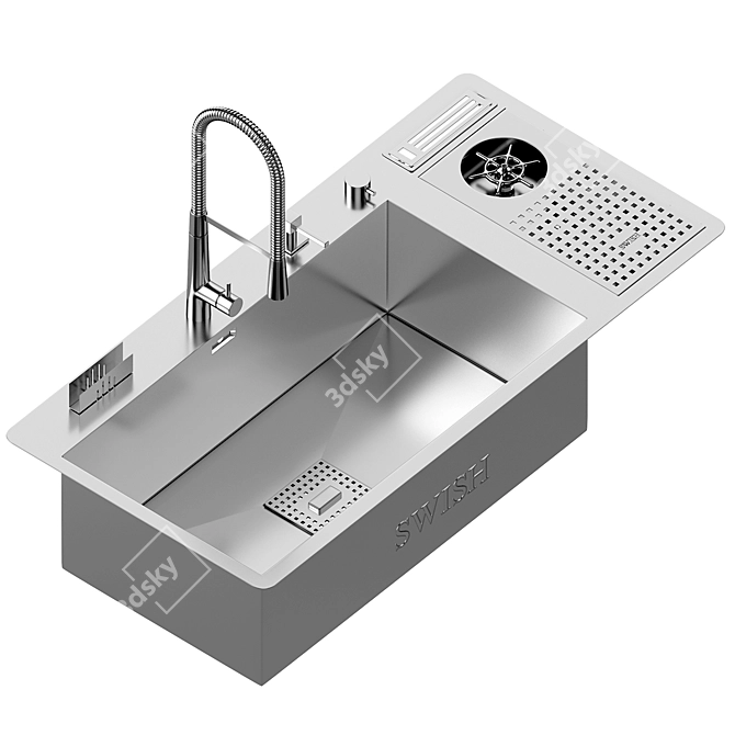 SWISH Smart Kitchen Sink Technology 3D model image 5