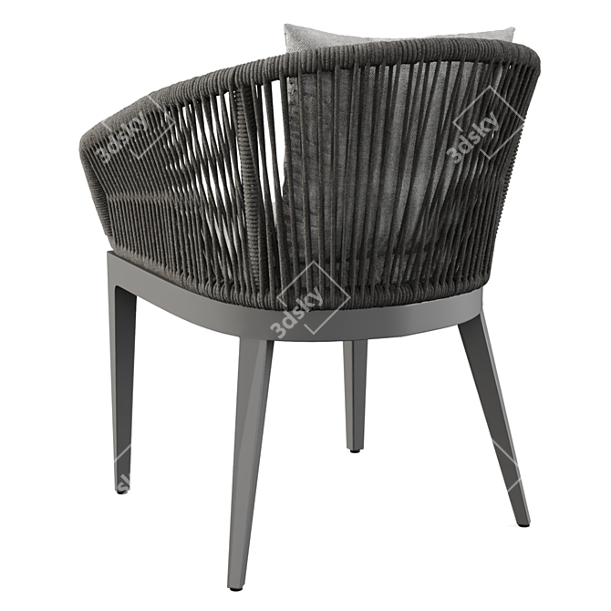 Elegant Hamilton Dining Chair 3D model image 2