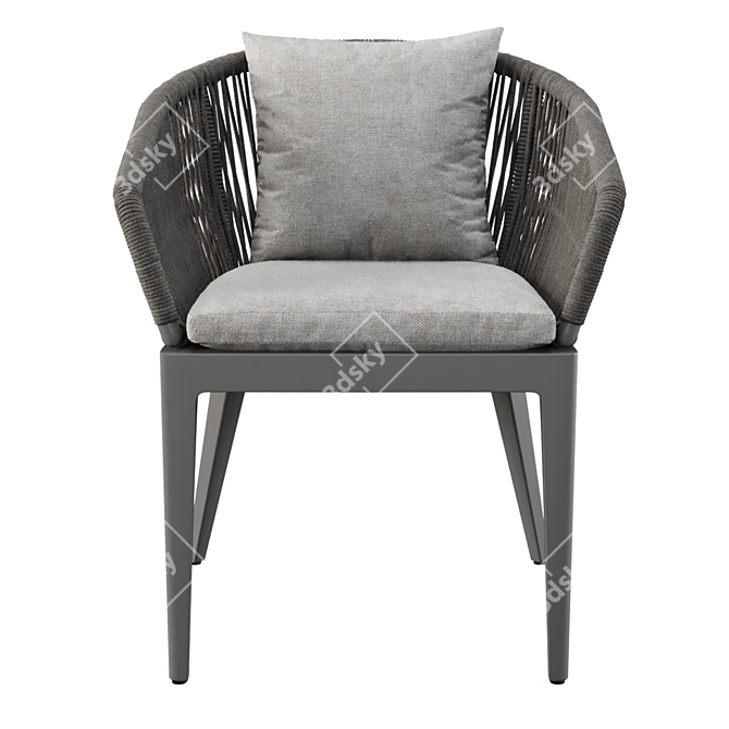 Elegant Hamilton Dining Chair 3D model image 5