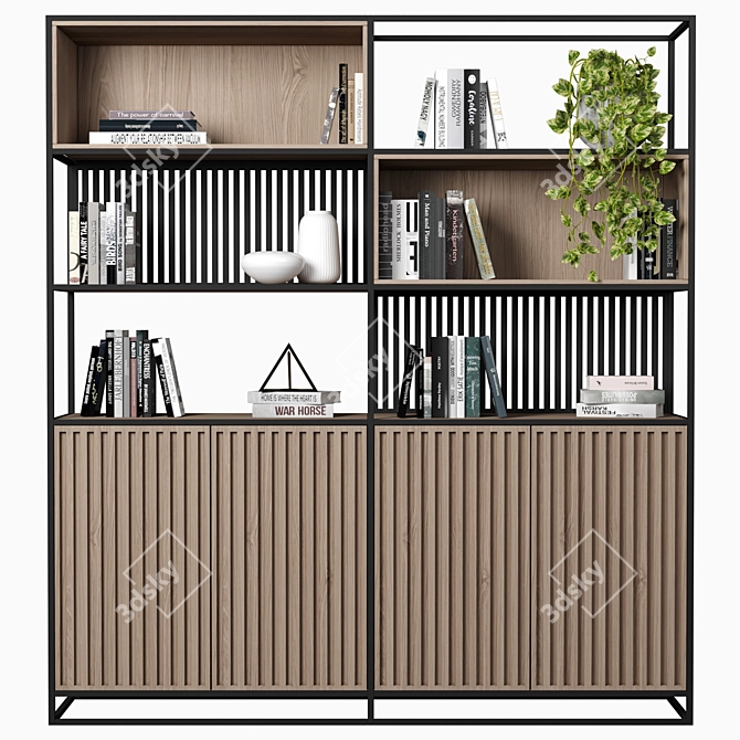 Modular High-Quality Shelf 3D model image 1