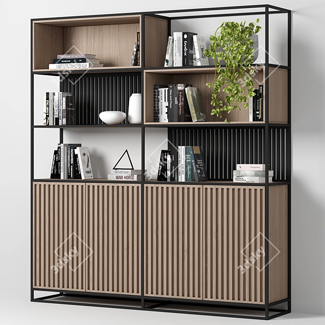 Modular High-Quality Shelf 3D model image 2