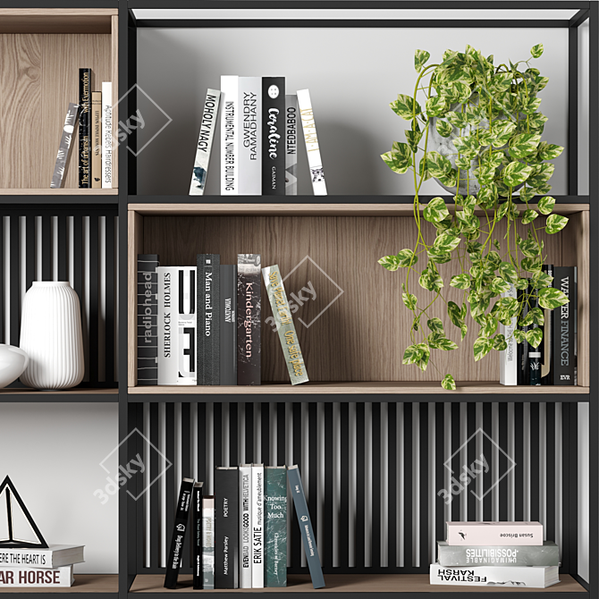 Modular High-Quality Shelf 3D model image 3