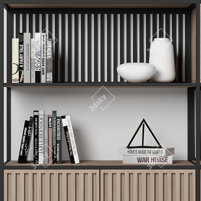 Modular High-Quality Shelf 3D model image 4