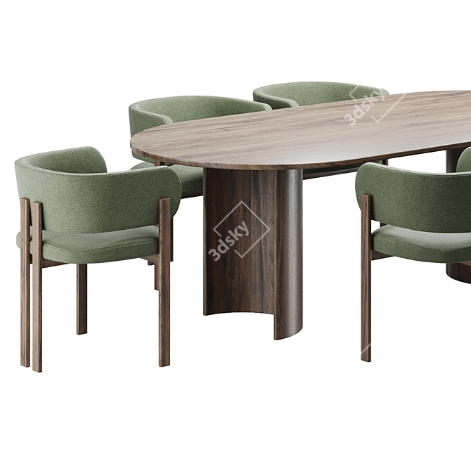 Bay Dining Chair Set 2016 3D model image 6