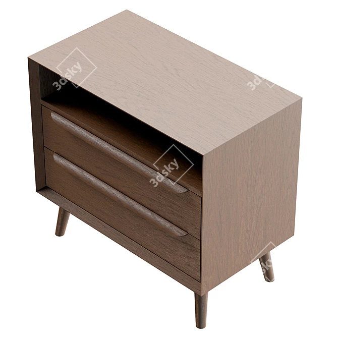  Modern UV-Wrapped Nightstand Furniture 3D model image 5