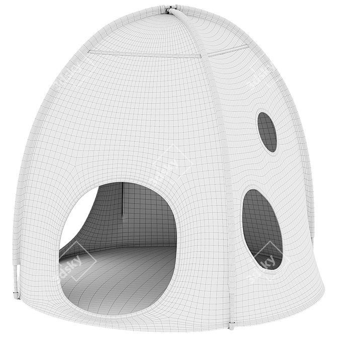 Ikea Children's Tent - DVÄRGMÅS 3D model image 3