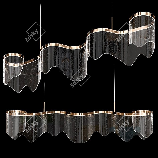 Elegant Pendant Light Fixture 3D model image 1