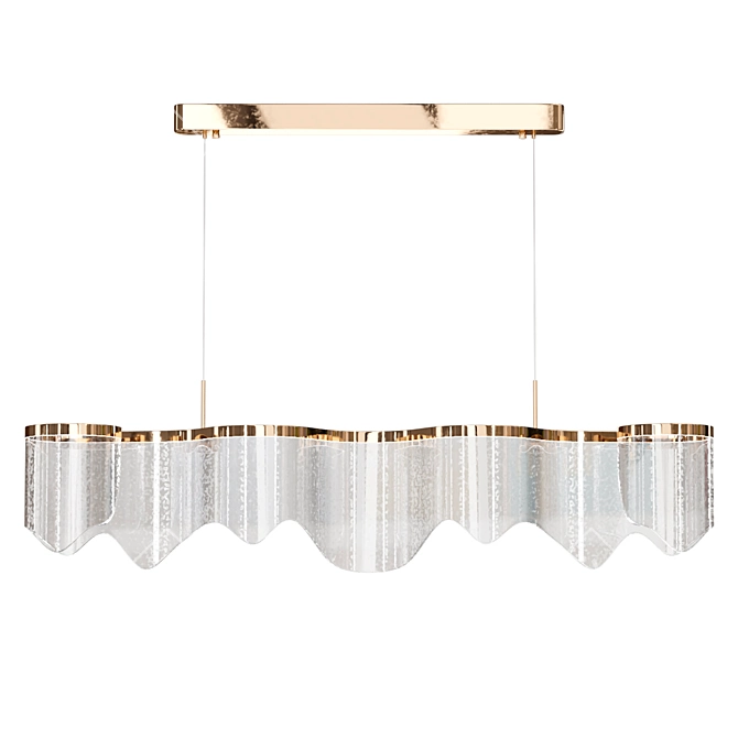 Elegant Pendant Light Fixture 3D model image 2