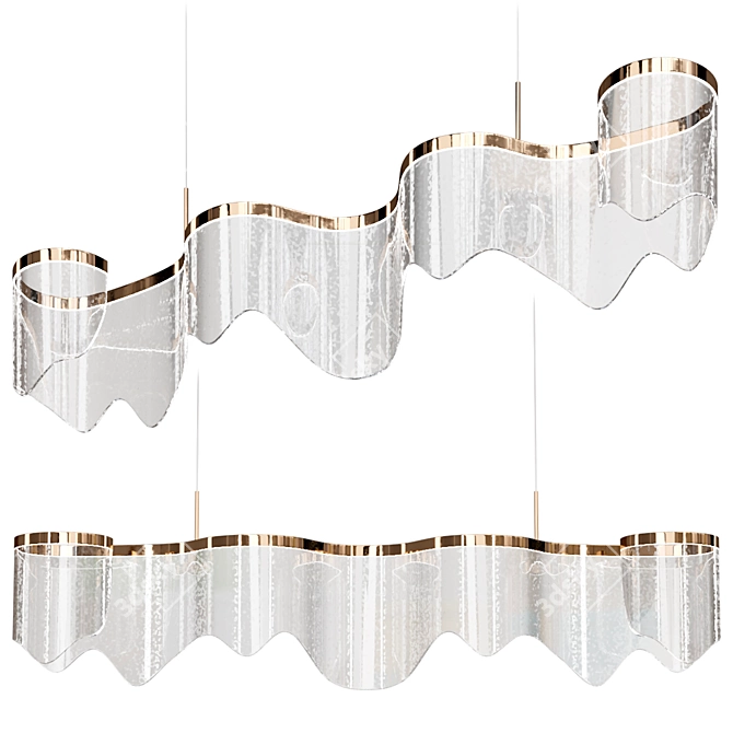 Elegant Pendant Light Fixture 3D model image 6