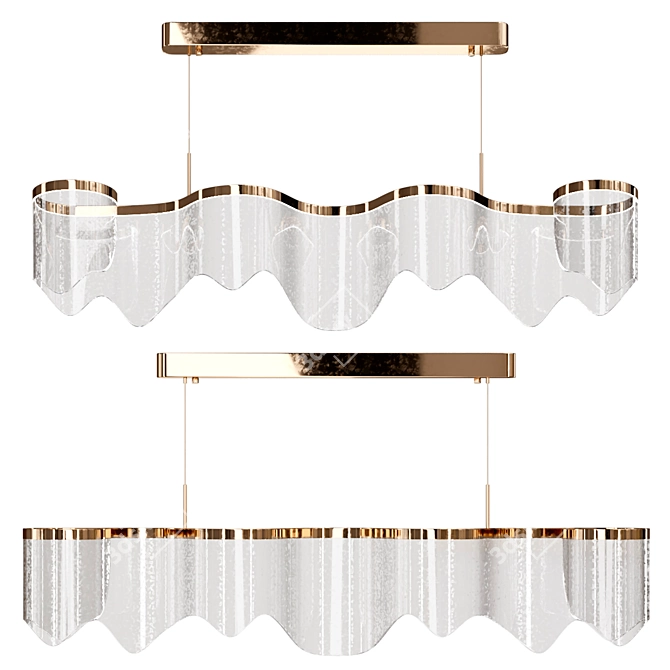 Elegant Pendant Light Fixture 3D model image 9