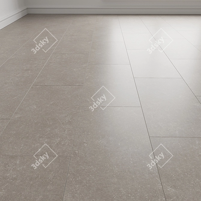 3D Ceramic Floor Tiles Texture 3D model image 1