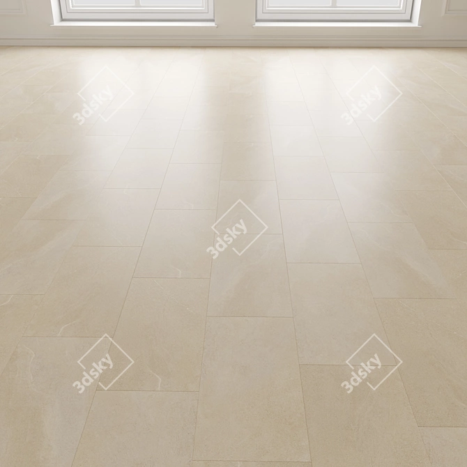 Volumetric Floor Tiles Installation Kit 3D model image 3