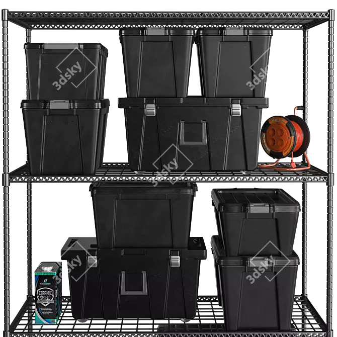 Garage Storage Shelf Kit 3D model image 4