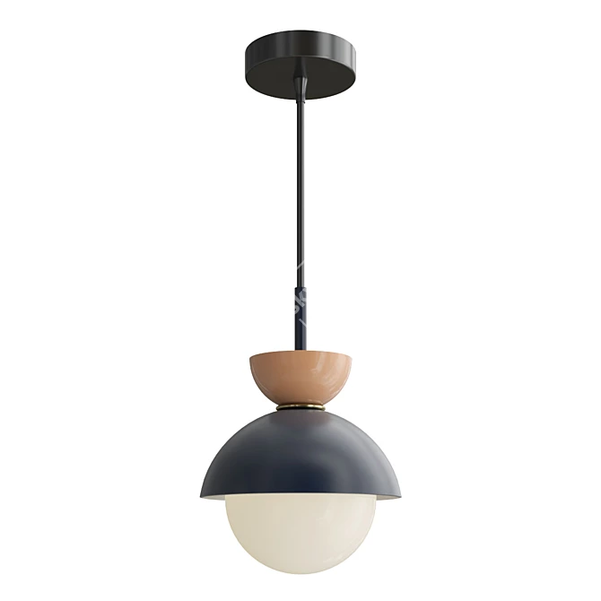 Sleek Colton Pendant Light 3D model image 3