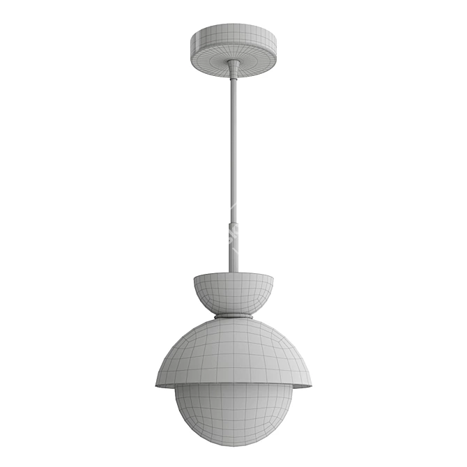 Sleek Colton Pendant Light 3D model image 5