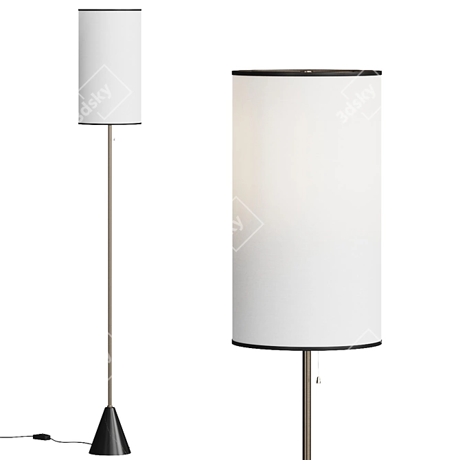  Elegant Sophonie Floor Lamp 3D model image 1