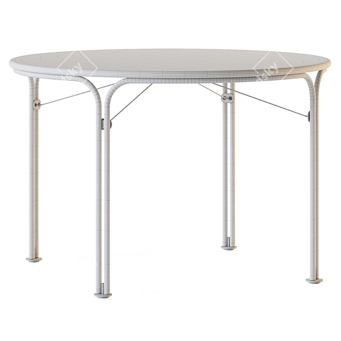 Modern Thorvald Dining Table Ensemble 3D model image 13