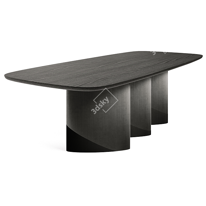 Bonaldo Louver Wood Table | 3D Model 3D model image 2