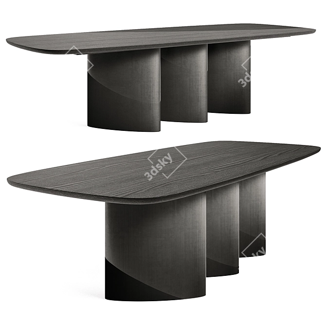 Bonaldo Louver Wood Table | 3D Model 3D model image 9