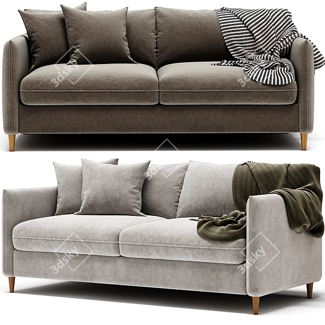 Modern Palermo Sofa 2017 Model 3D model image 3