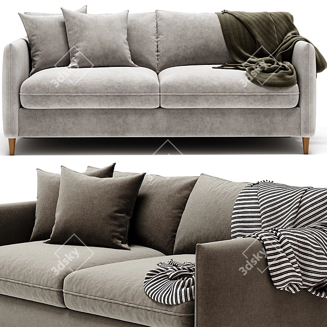 Modern Palermo Sofa 2017 Model 3D model image 4