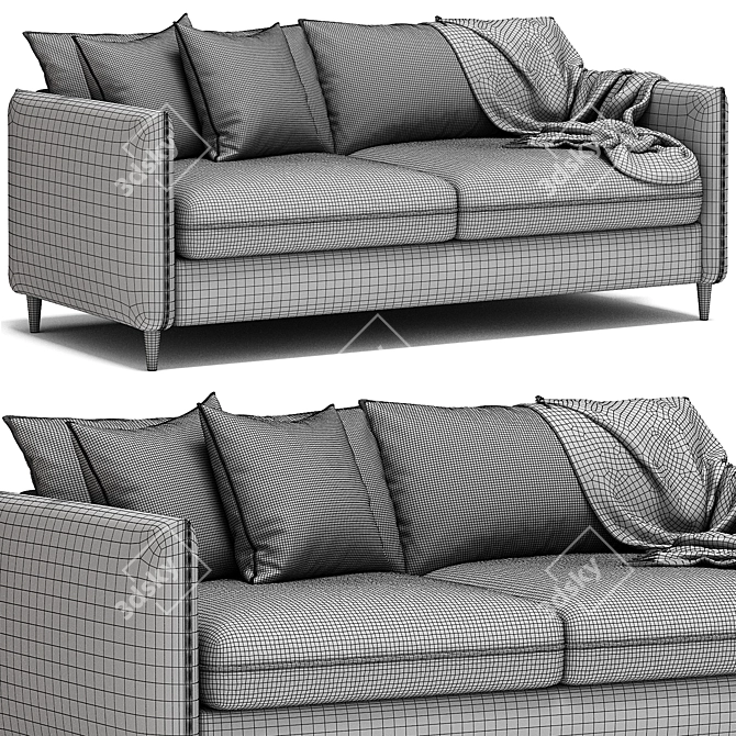 Modern Palermo Sofa 2017 Model 3D model image 5