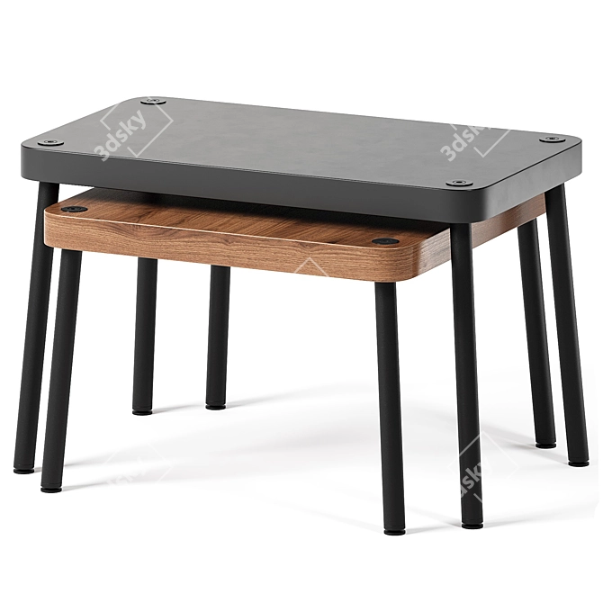  Scandinavian Style Coffee Tables 3D model image 10