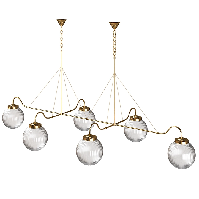 Luxury Hayden Chandelier 3D Model 3D model image 1