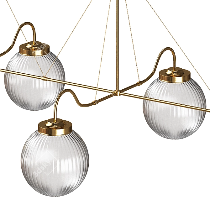 Luxury Hayden Chandelier 3D Model 3D model image 4