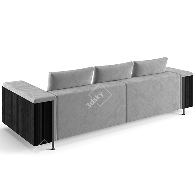 Contemporary Trussardi Casa Deven Sofa 3D model image 5