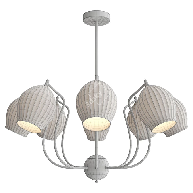 Minimalist Ceramic Chandelier 2013 3D model image 2