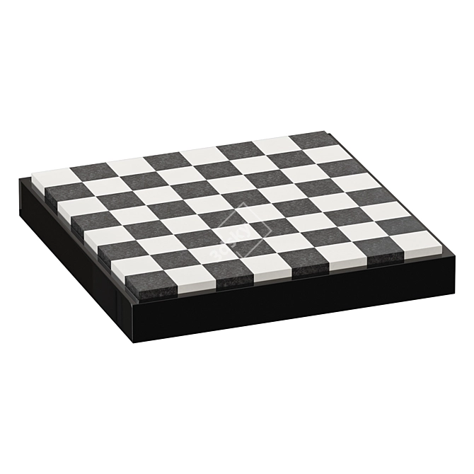 Luxury Chess Set Replica 3D model image 3