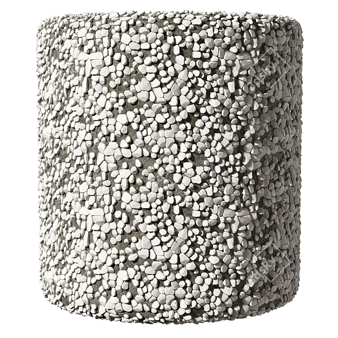 Seamless Pebble 02 Texture Pack 3D model image 2