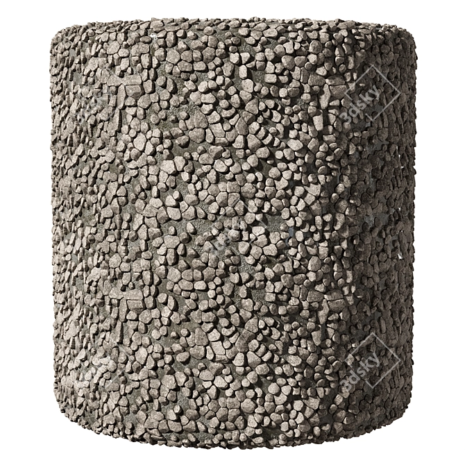 Seamless Pebble 02 Texture Pack 3D model image 3