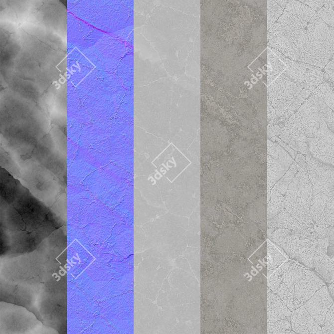 Seamless Decor Material Texture Pack 3D model image 4