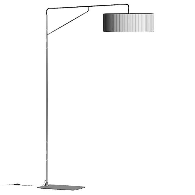 Modern Minimalist Floor Lamp, 3D Model 3D model image 3