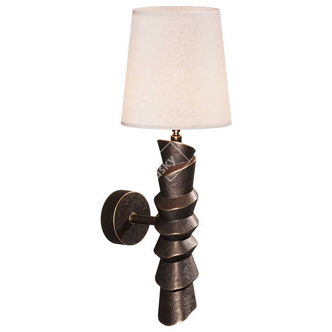 Riverbank Wall Lamp: Eichholtz Collection 3D model image 2