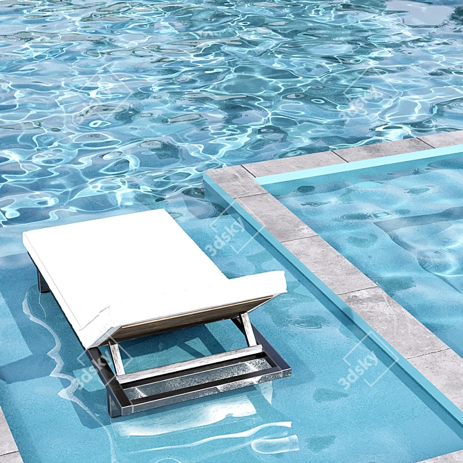 Swimming Pool Model - VRAY & CORONA 3D model image 6